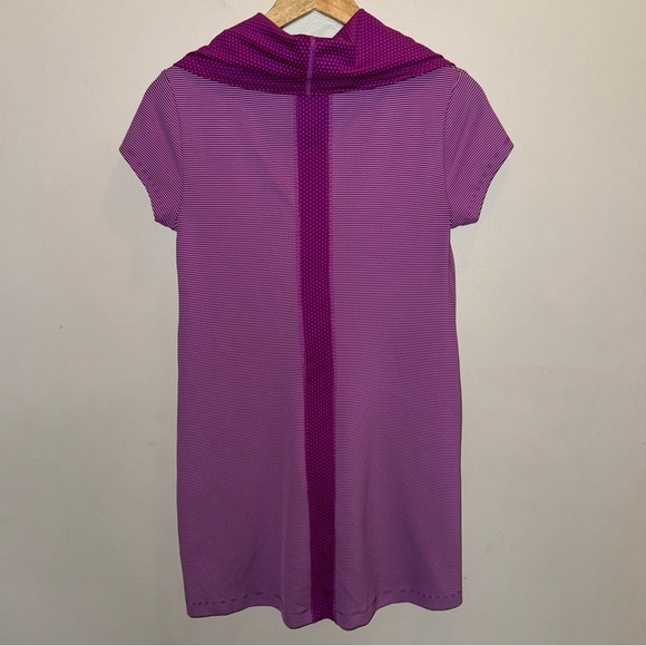 Title Nine Layli Purple Striped & Polka Dot Athletic Dress Size Extra Small - Picture 7 of 10